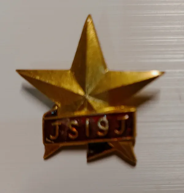 insignia oficial del emblema de la Juventud Sandinista 19 de Julio (JS19J) de Nicaragua